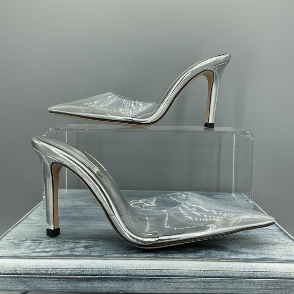 Good American Silver Heels - Picture 1 of 10